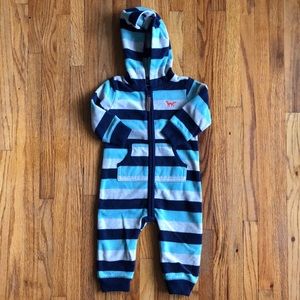 carter’s | fleece hooded bodysuit | 6 months